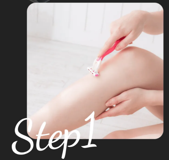 脱毛する部位は、電気シェーバーなどで丁寧にシェービングしましょう！